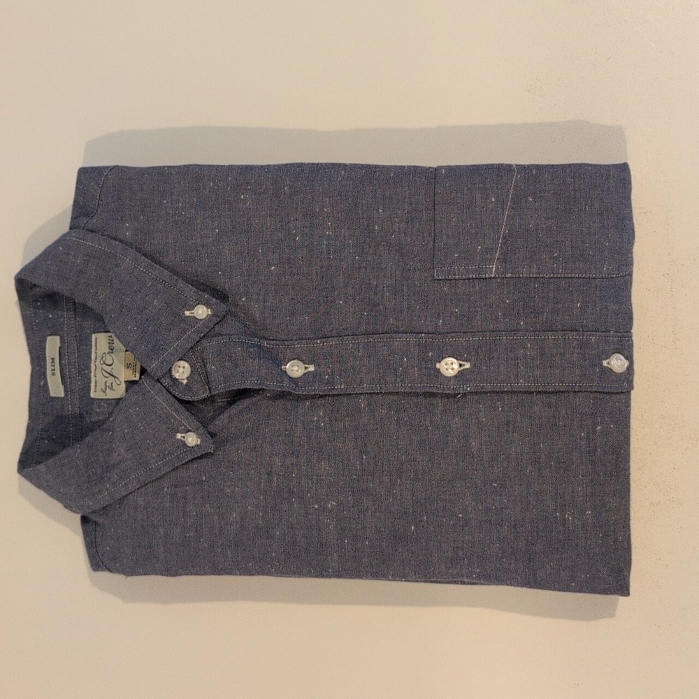 J. Crew Men's Small Slim Fit 100% Cotton Long Sleeve Button Down Style #L9596 - Picture 8 of 15